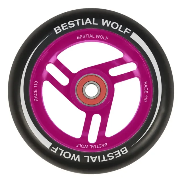 Bestial Wolf Race ruota monopattino freestyle 110 mm rosa 1 pz