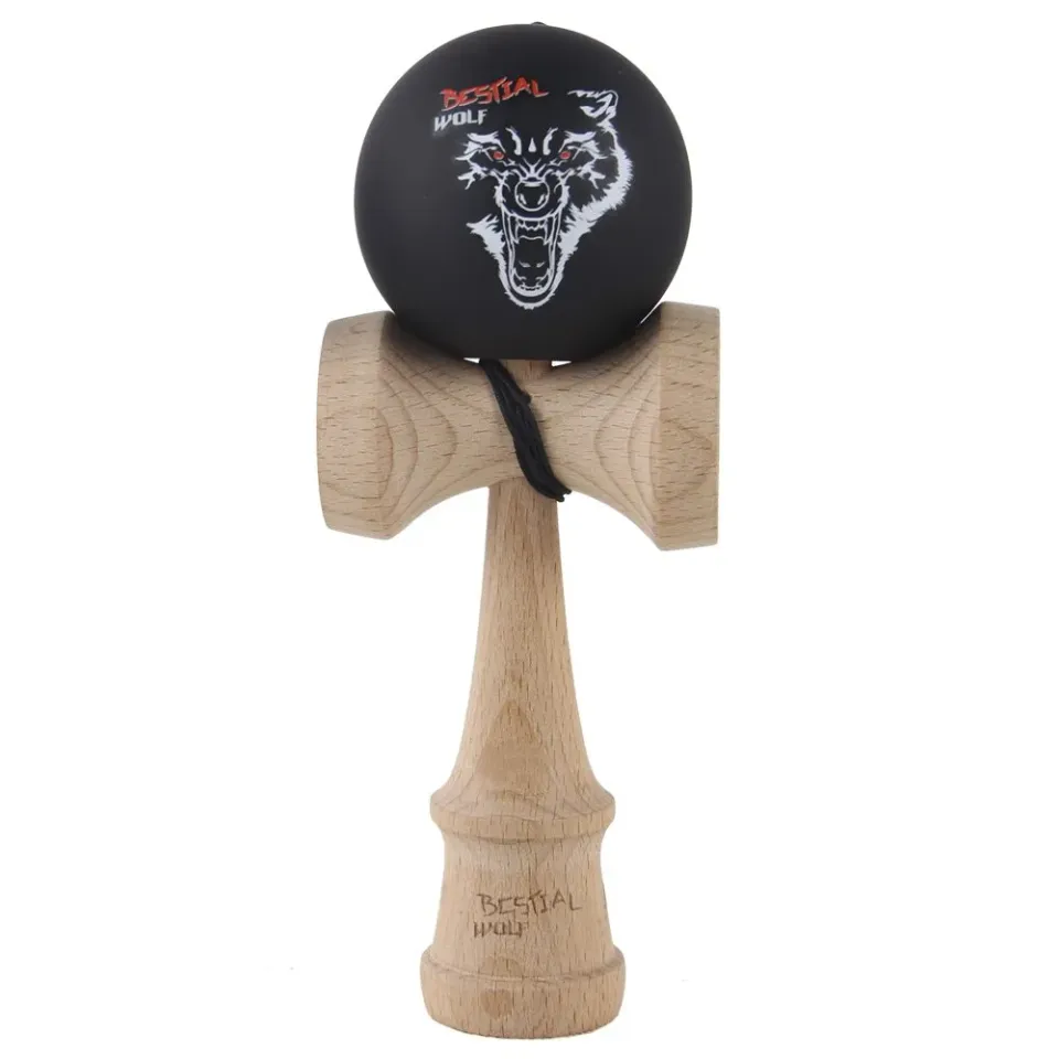 Bestial Wolf Kendama gioco in legno bianco taglia unica