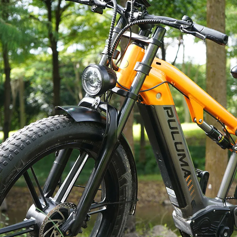 Puluma PH003 ebike fat bike arancione 26" biammortizzata