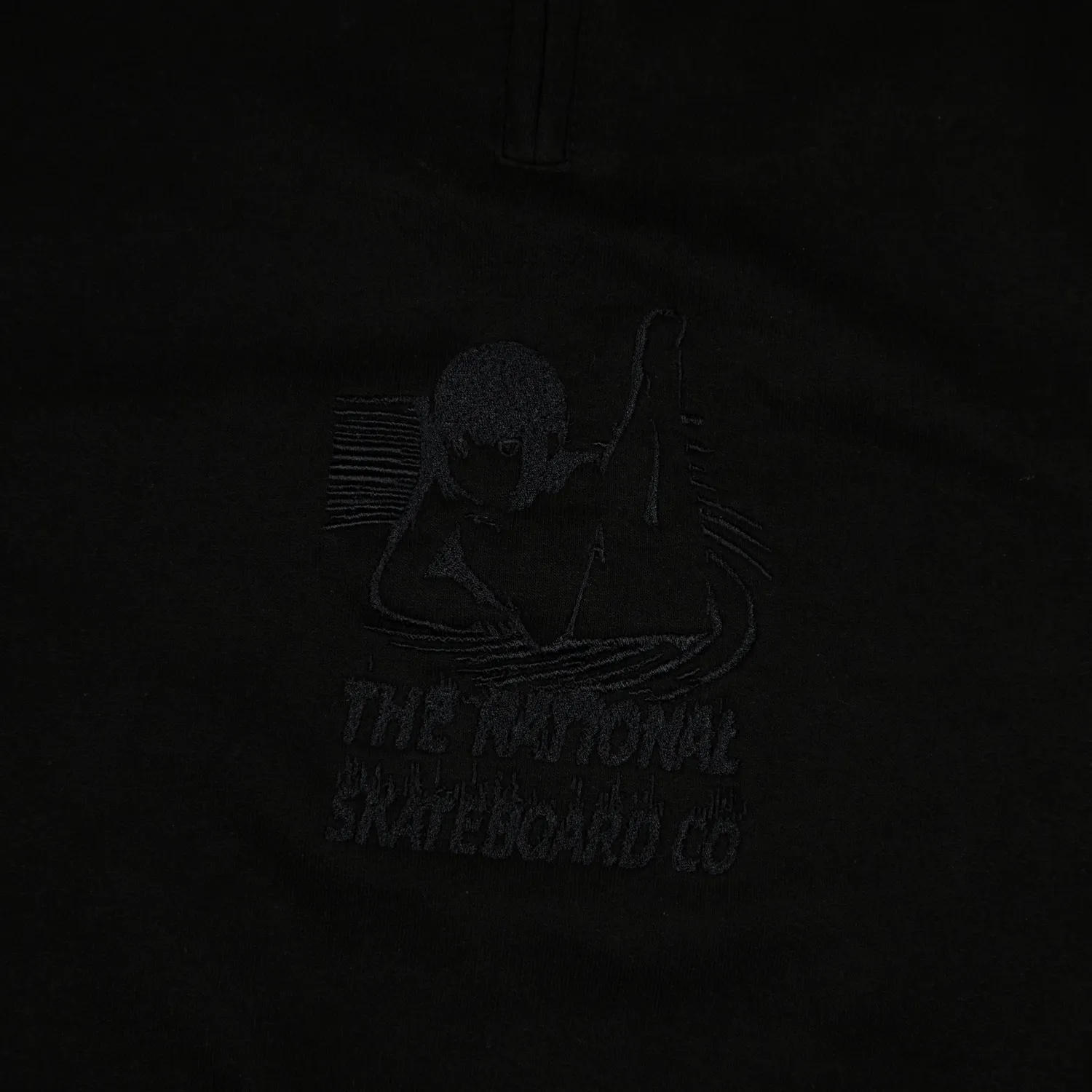 The National Ethereal felpa quarter zip nera regular fit
