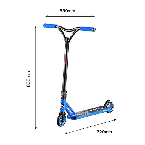 Bestial Wolf Booster B18 Monopattino Freestyle Blu Semi-Pro