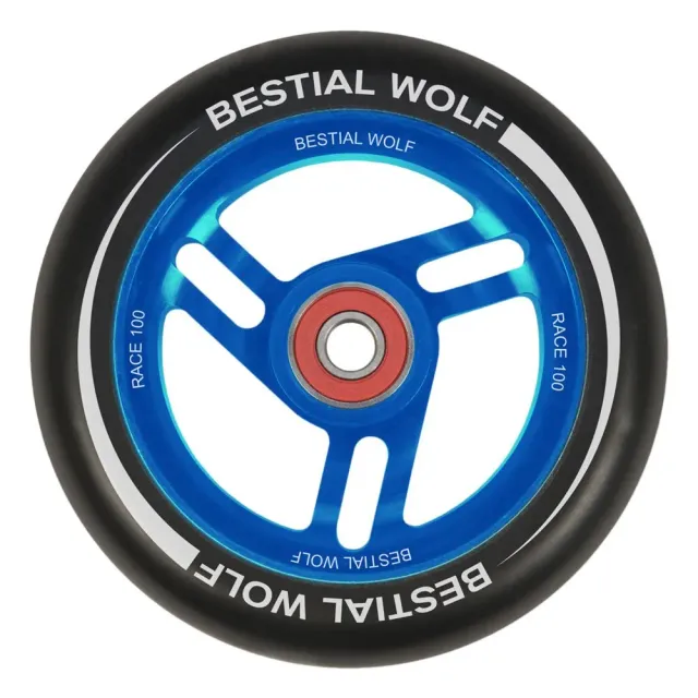 Bestial Wolf Race ruota monopattino freestyle 100 mm blu 1 pz