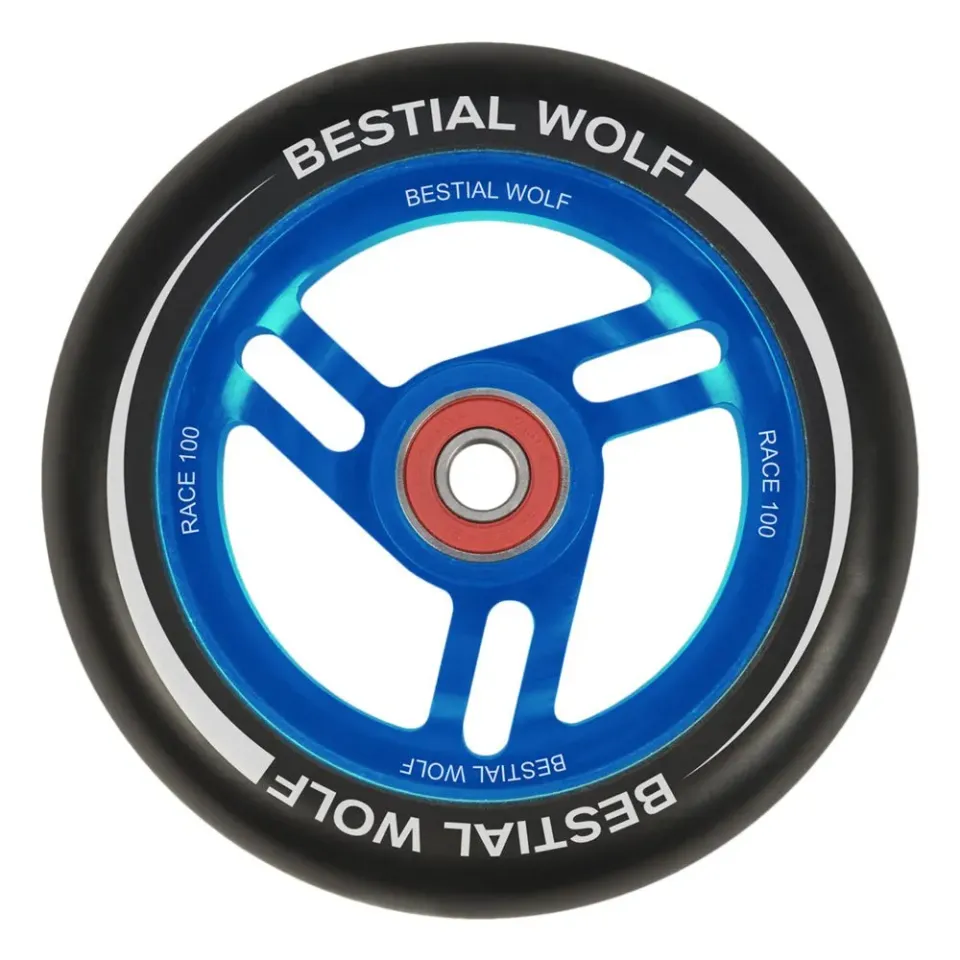 Bestial Wolf Race ruota monopattino freestyle 100 mm blu 1 pz