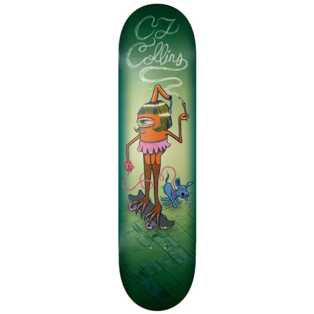 Toy Machine Sect Girl CJ Collins tavola skate 8.5 larga