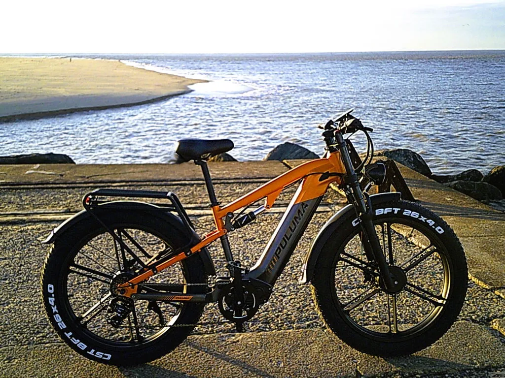 Puluma PH003 ebike fat bike arancione 26" biammortizzata