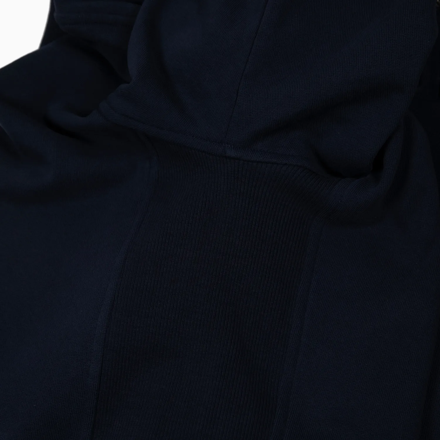 National Logo felpa mezza zip navy 450 GSM ricamo petto