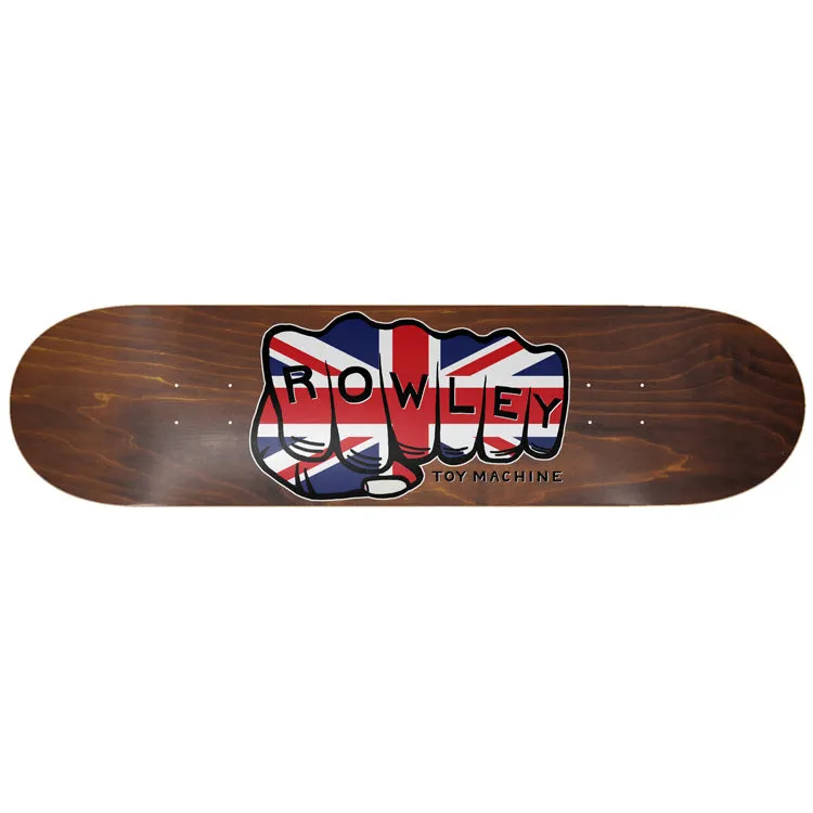 Toy Machine Rowley Union Jack Fist tavola skate 8.25