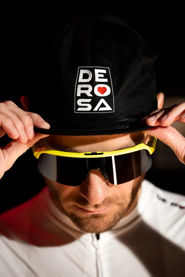 De Rosa 2026 cappellino ciclismo cotone sotto casco