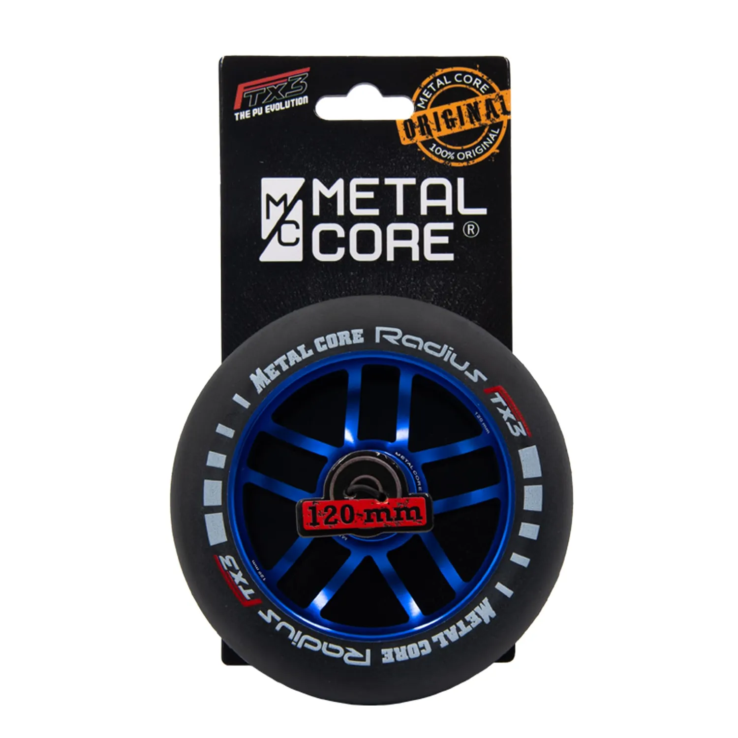 Metal Core Radius Ruota Monopattino 110 mm Blu