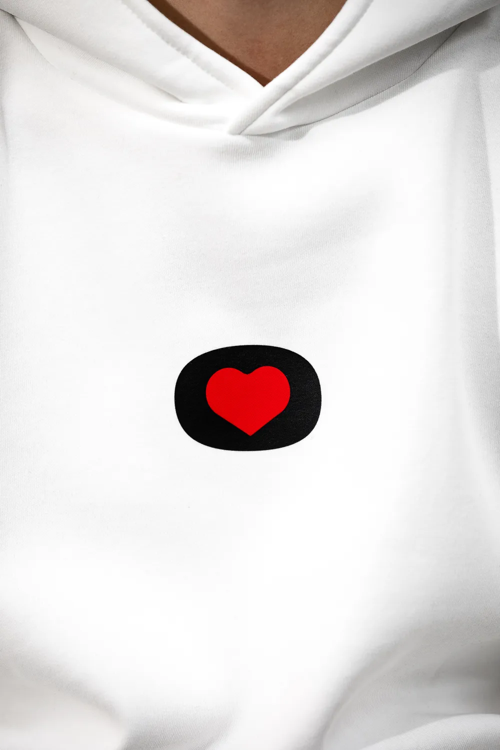 De Rosa Heart Hoodie felpa cappuccio unisex cuore