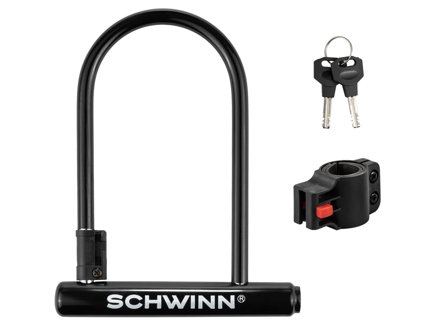 Schwinn Basic U-Lock lucchetto bici a U nero rigido
