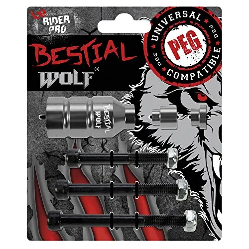 Bestial Wolf molletta adulto argentata metallo