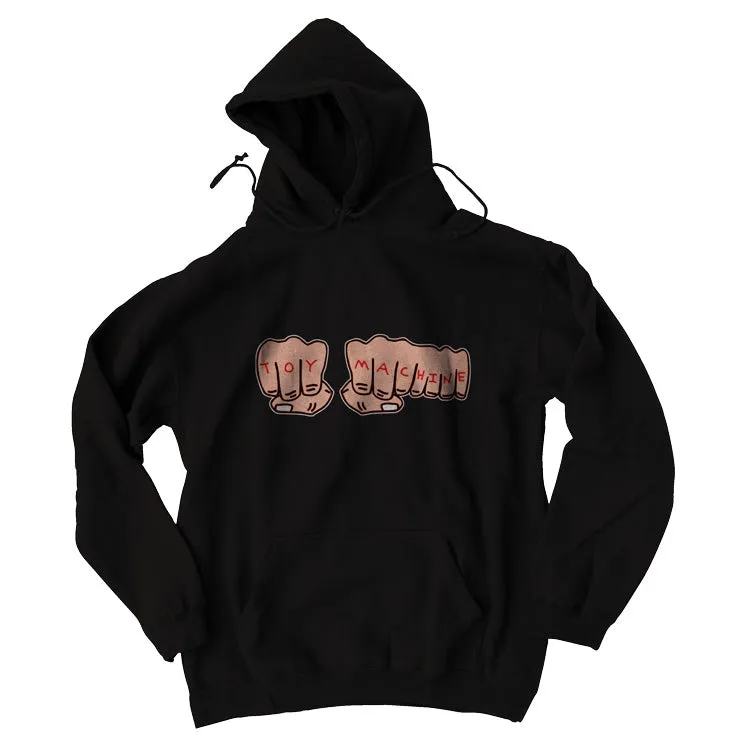 Toy Machine Fists Hood felpa con cappuccio nero cotone