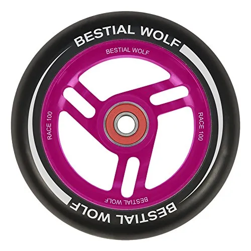 Bestial Wolf Race ruota monopattino 100 mm rosa alluminio