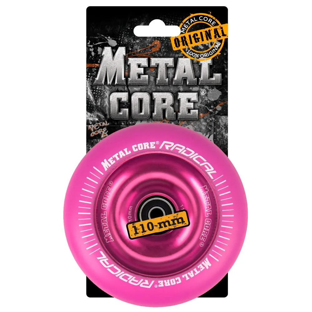 Bestial Wolf Metal Core Radical ruota monopattino 110 mm rosa fluo