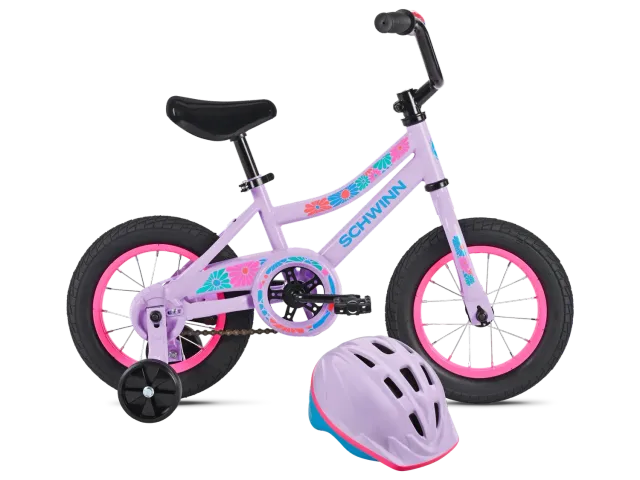 Schwinn My First Bike 12 bici bimbo lilla con casco