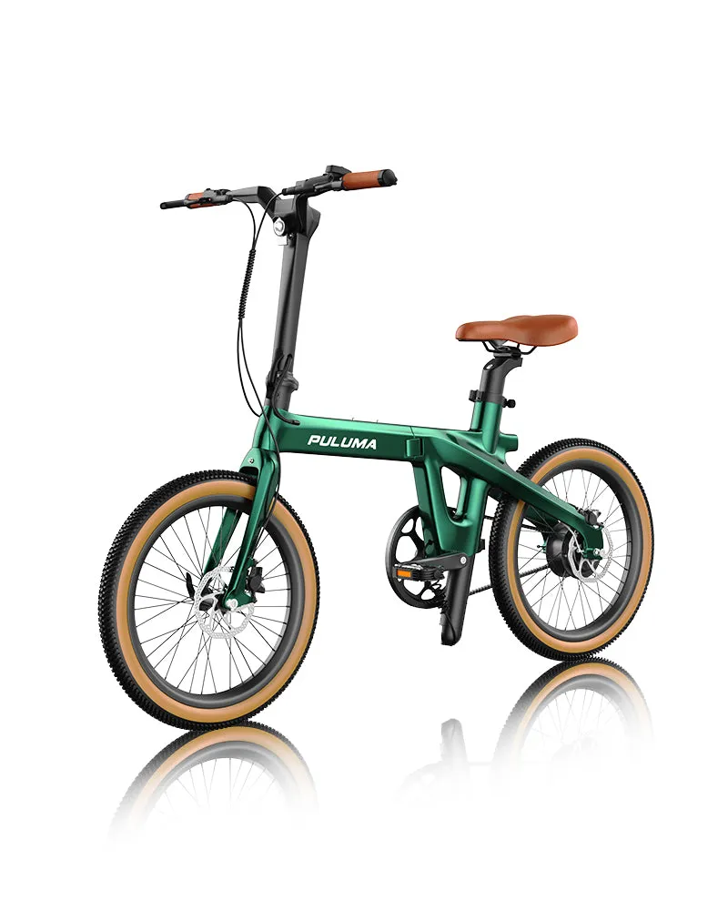 PULUMA PT20 bici elettrica pieghevole verde carbonio