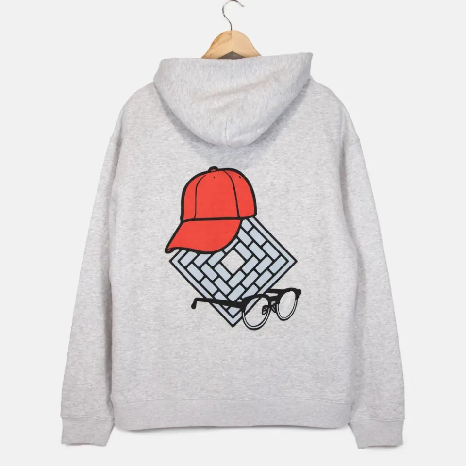 National Dee Collins felpa cappuccio bianca S-XL 320 GSM