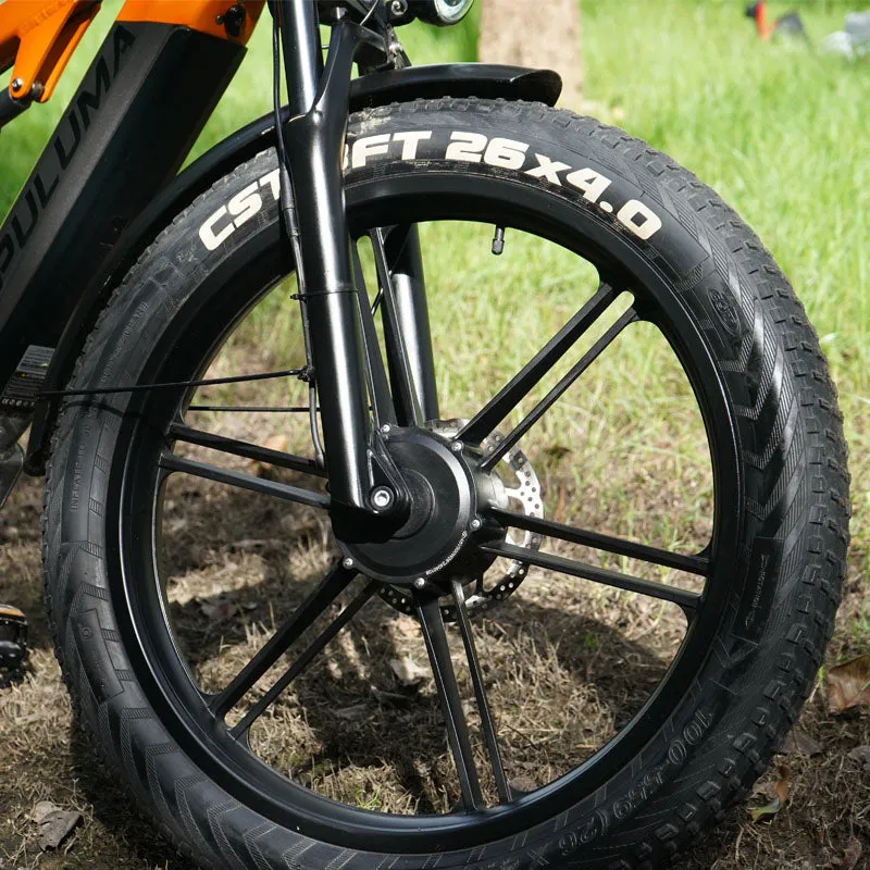 Puluma PH003 ebike fat bike arancione 26" biammortizzata