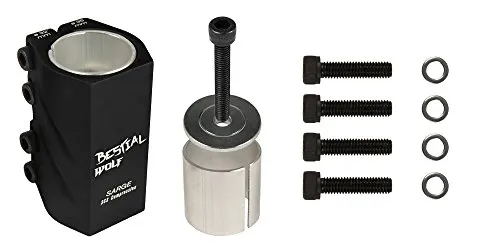Bestial Wolf Sarge clamp compressione monopattino 4 viti nero alluminio