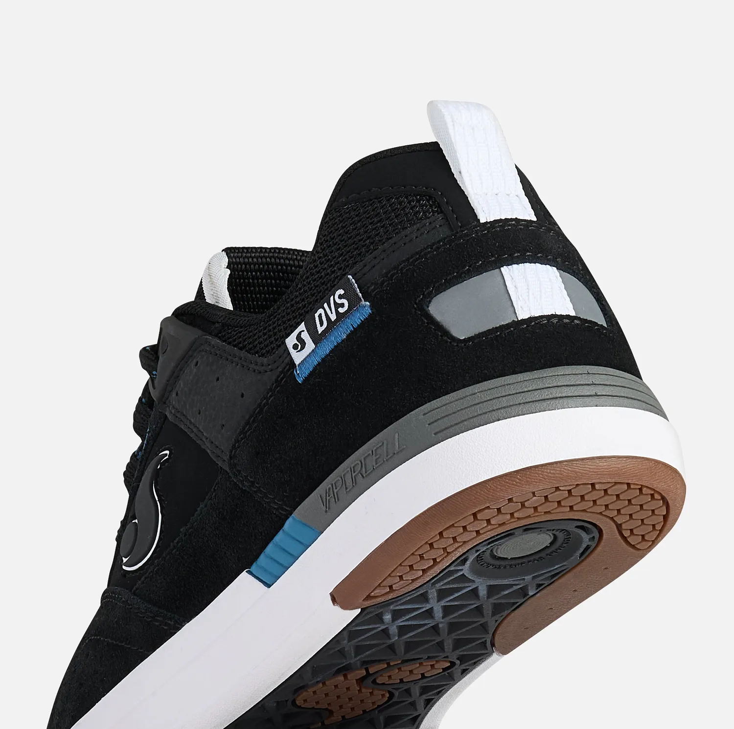 DVS Sureshock scarpe skate nero bianco blu team