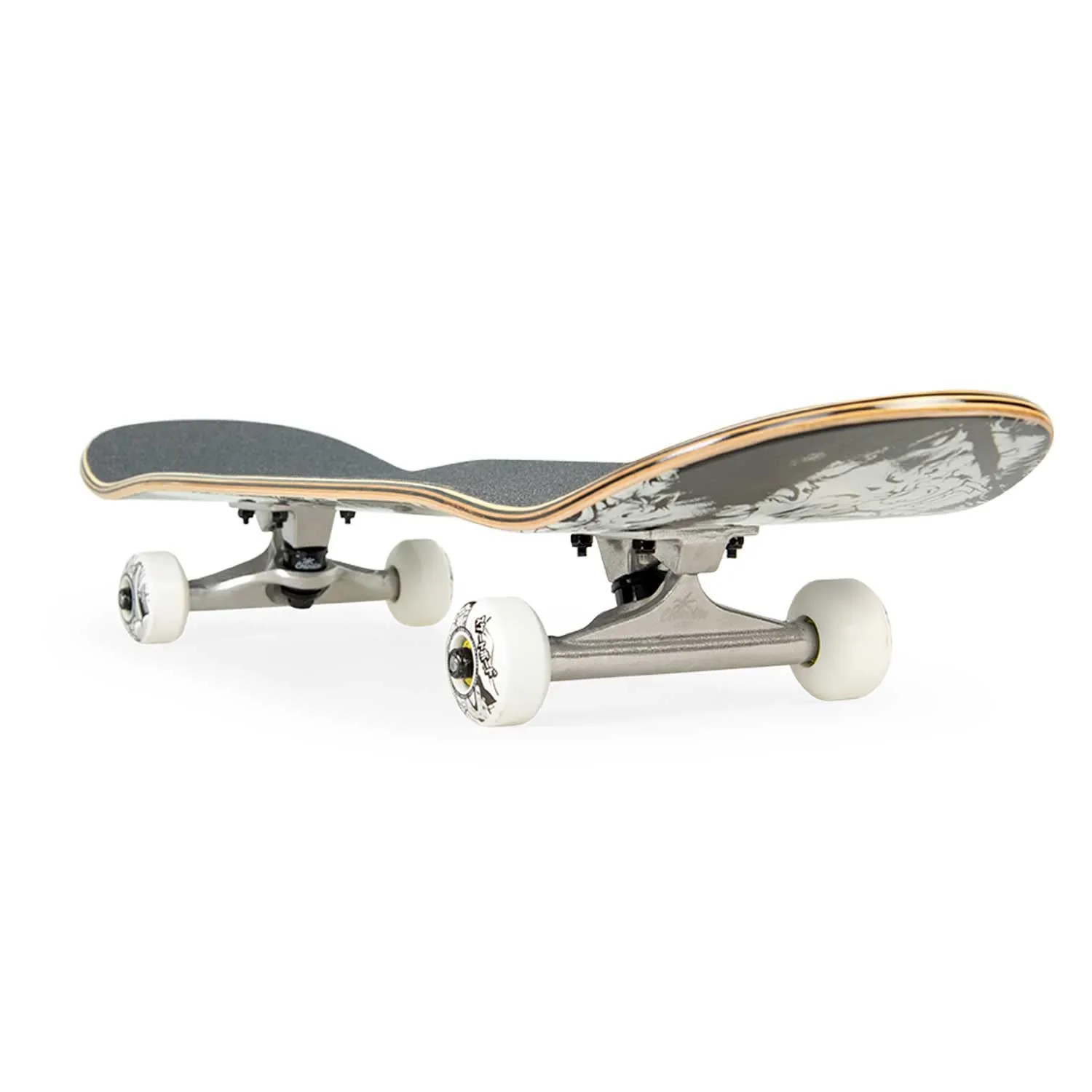 Bestial Wolf Urban skateboard completo 8" nero rosso