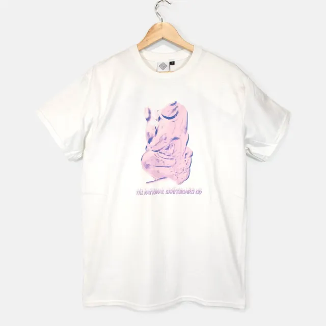 The National Skateboard Co. Cherub Death t-shirt bianca stampa frontale