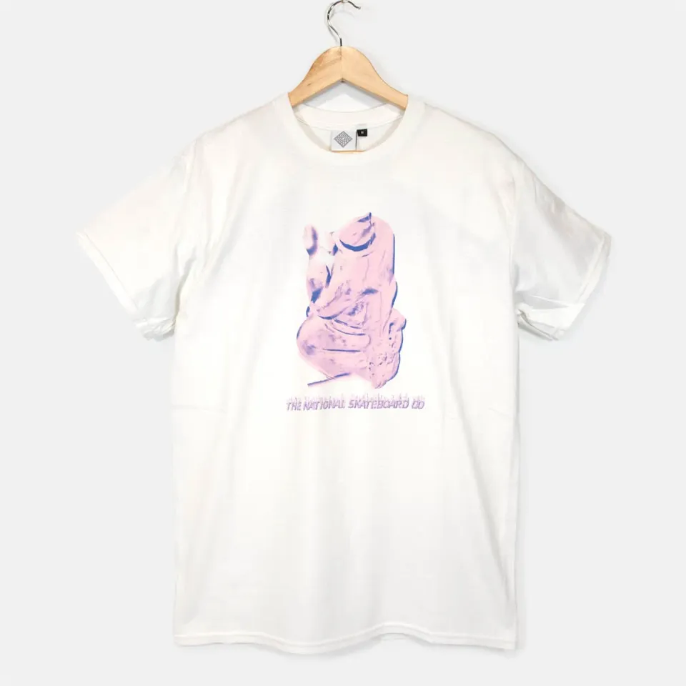 The National Skateboard Co. Cherub Death t-shirt bianca stampa frontale