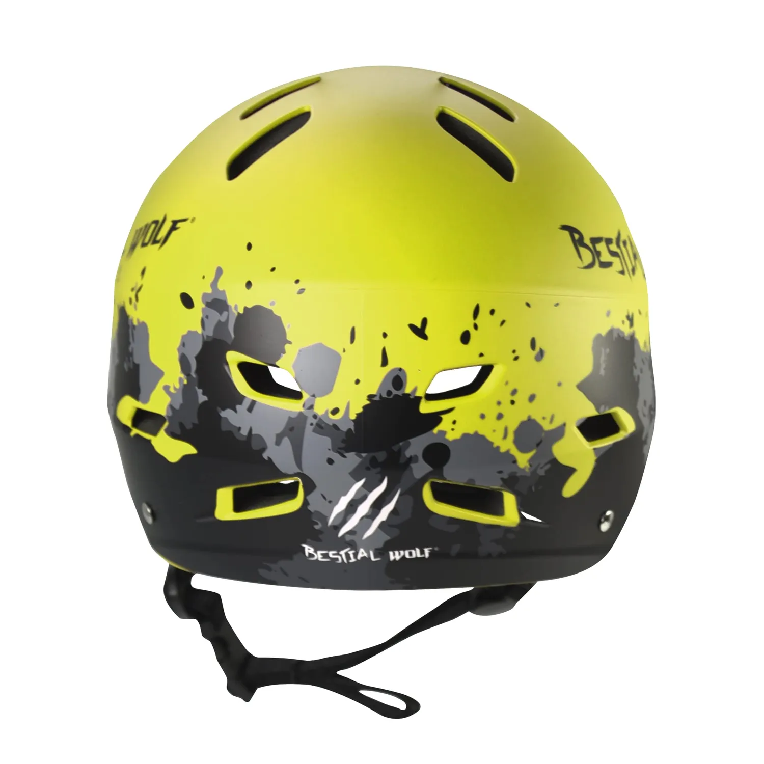 Bestial Wolf Shell casco skate verde opaco regolabile