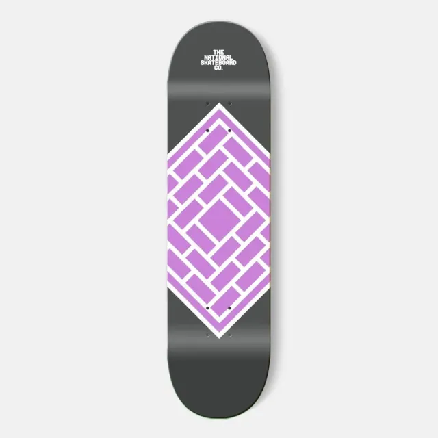 The National Classic Purple tavola skateboard 7.5" concave alto