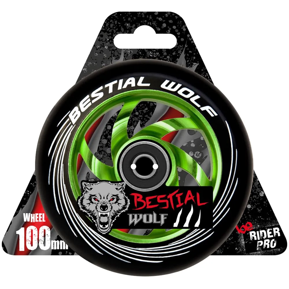 Bestial Wolf Twister ruote monopattino 110 mm verdi x2