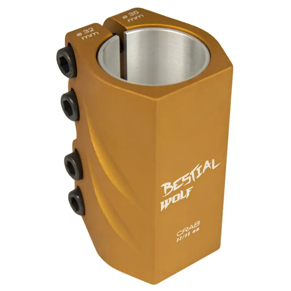 Bestial Wolf Crab morsetto monopattino oro 4 viti