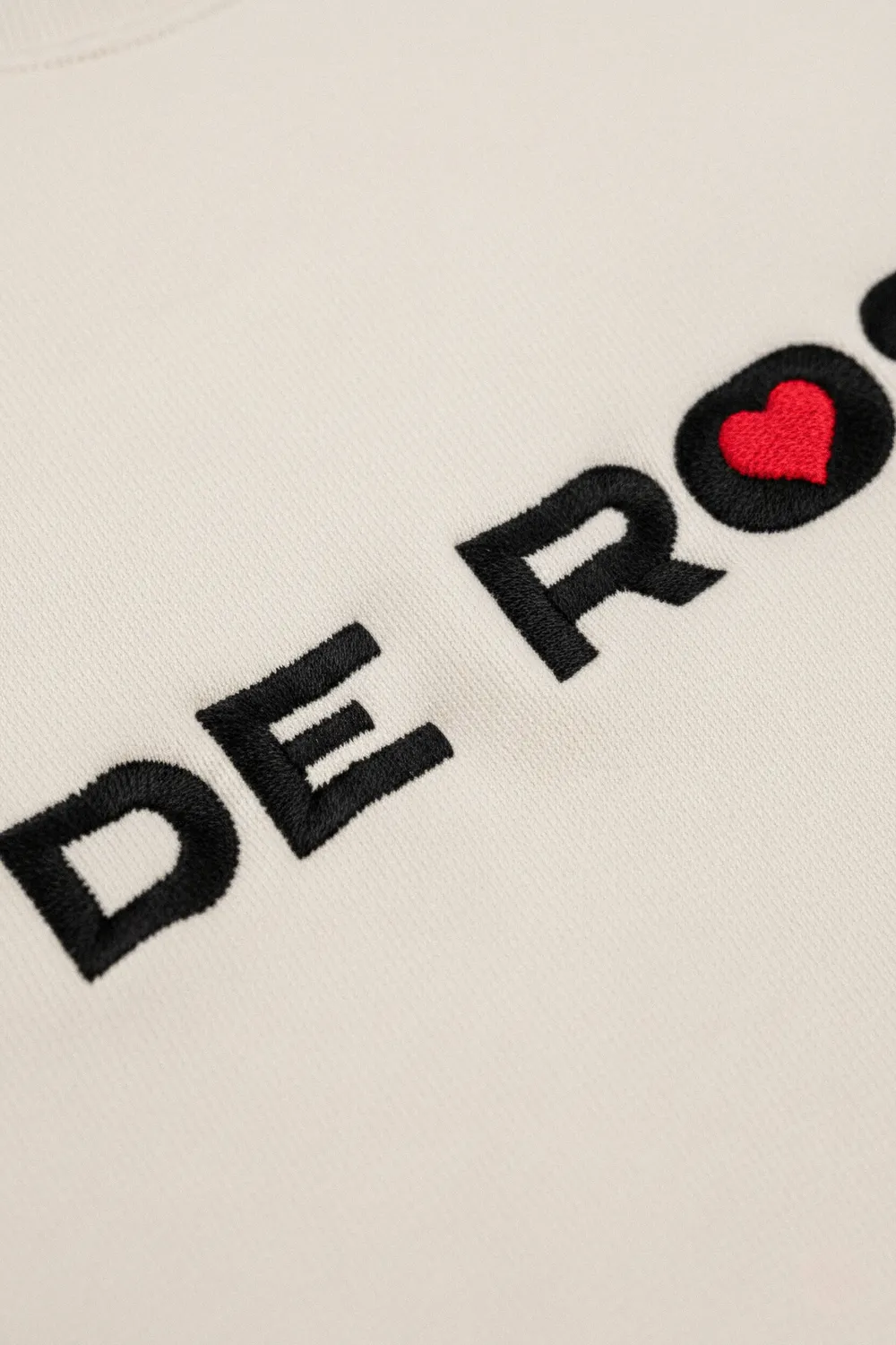 De Rosa Embroidered Crewneck felpa girocollo cotone bio