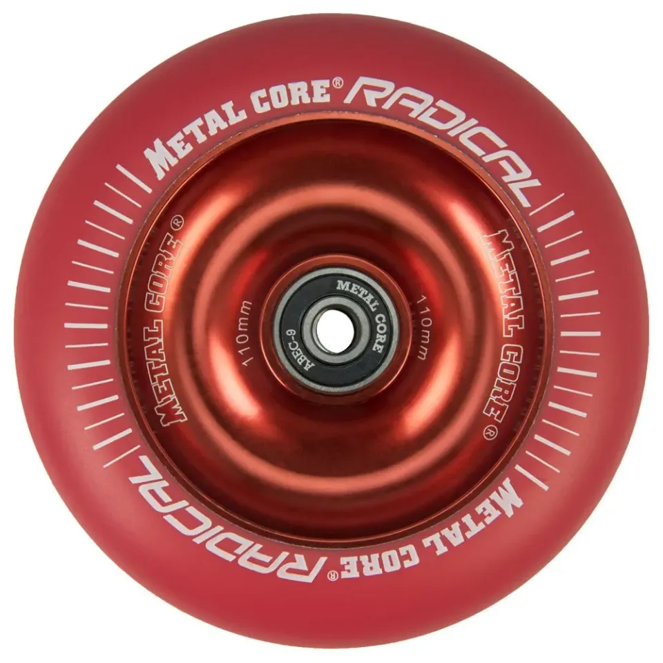 Bestial Wolf Radical ruota monopattino 110 mm rosso fluo metallo
