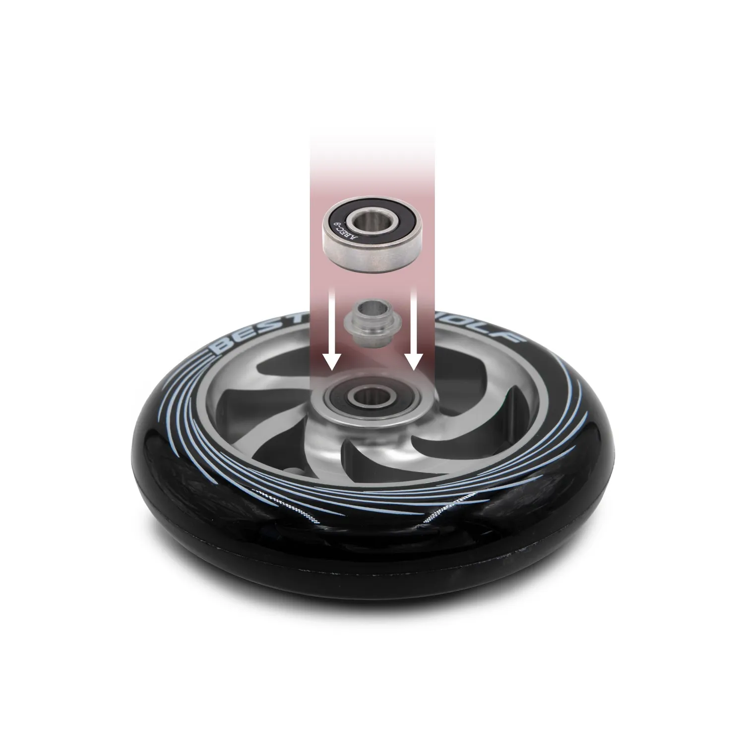 Bestial Wolf Twister ruote monopattino 110 mm verdi x2