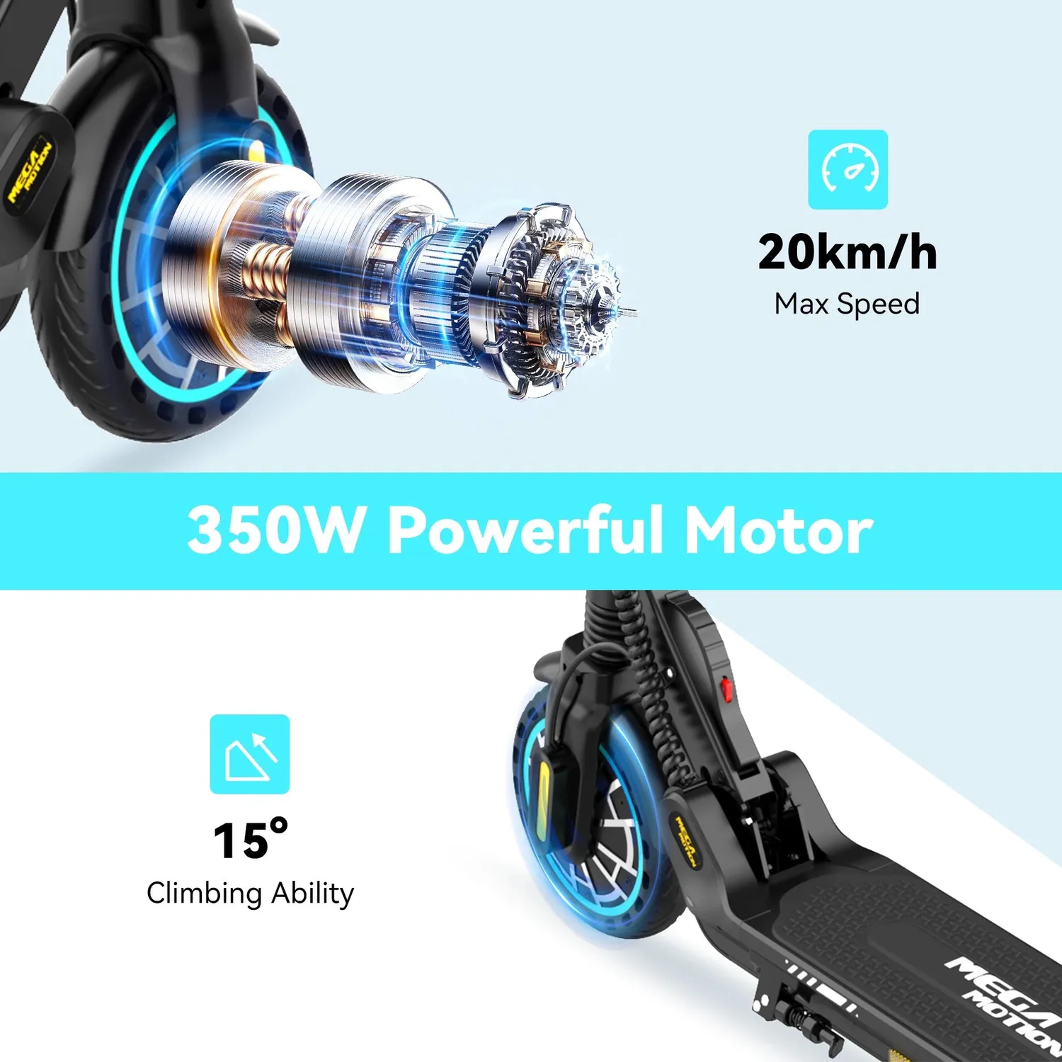 MEGA MOTION ME5 monopattino elettrico 350W 25 km IE