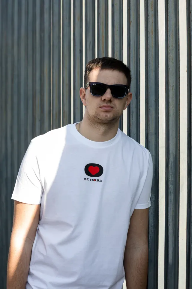 De Rosa 2026 Heart T-Shirt Maglietta Bianca