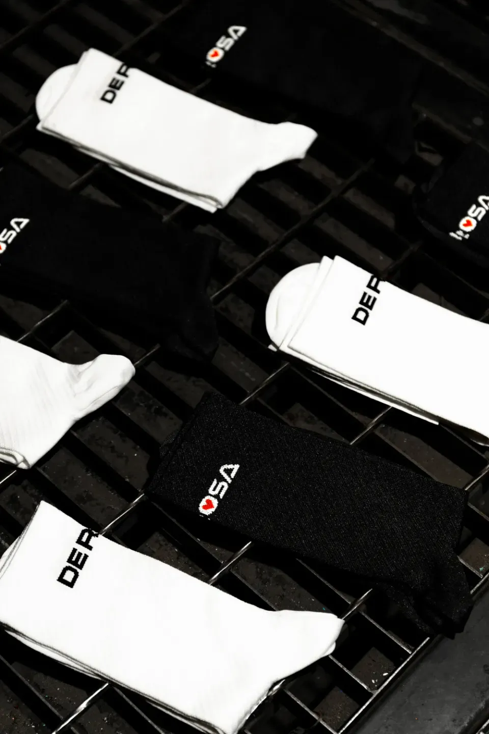 De Rosa Cycling Socks calzini ciclismo nero bianco 2 paia batteriostatici
