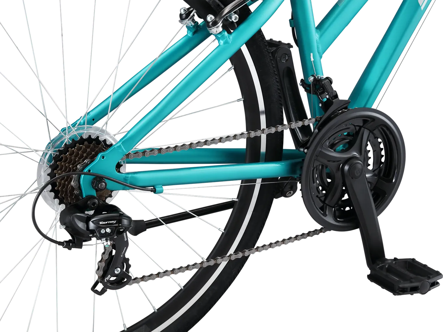 Schwinn Network 1.0 Bici Ibrida 700c Turchese Comfort