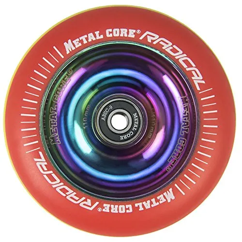 Bestial Wolf ruota 110 mm metallo rasta fluo
