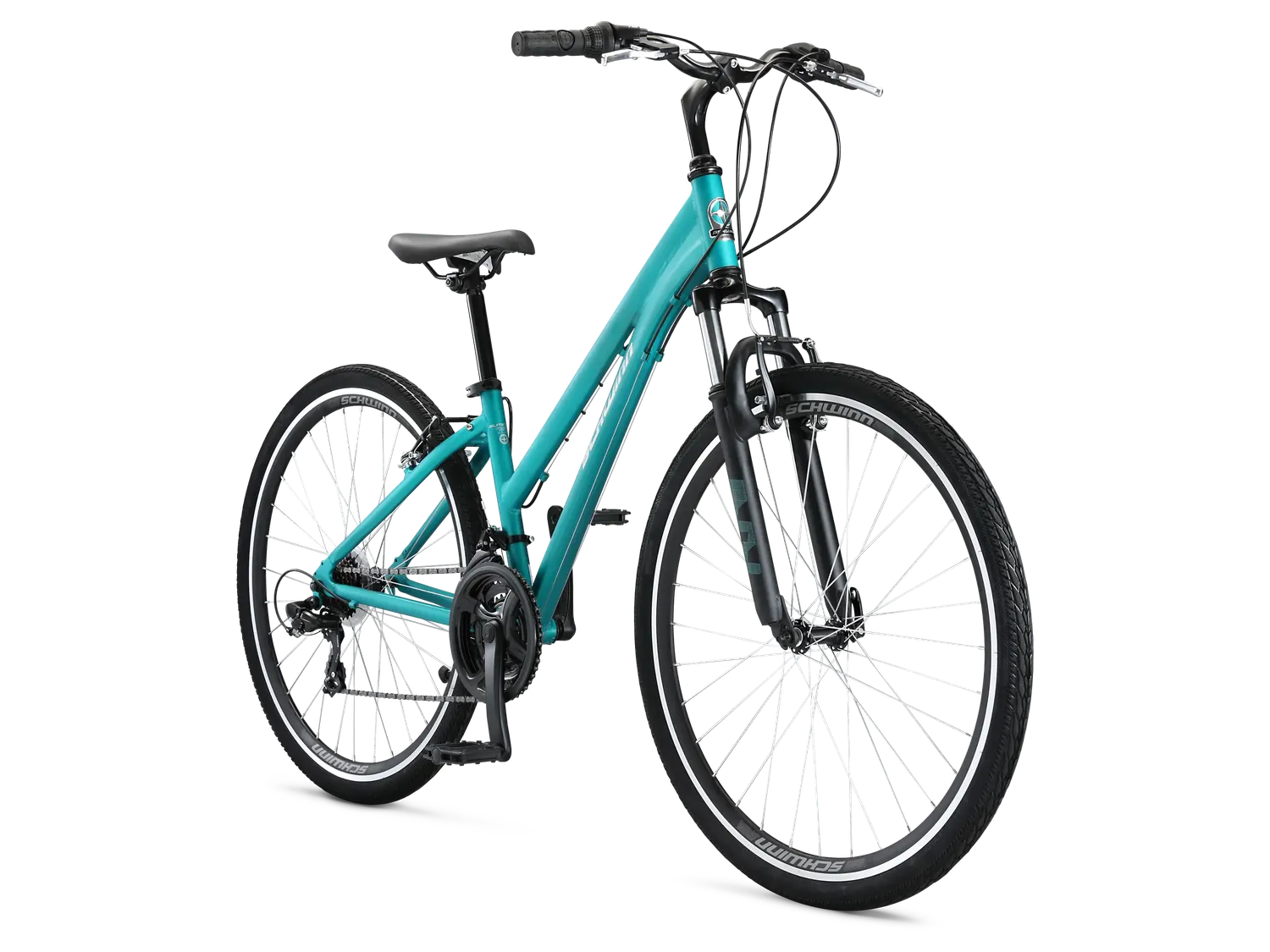 Schwinn Network 1.0 Bici Ibrida 700c Turchese Comfort