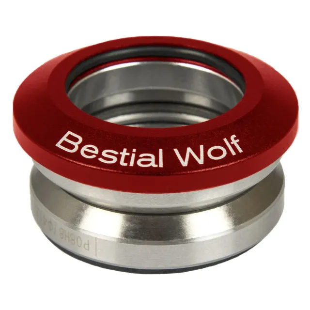 Bestial Wolf Serie Sterzo Sigillata Monopattino Alluminio Rosso
