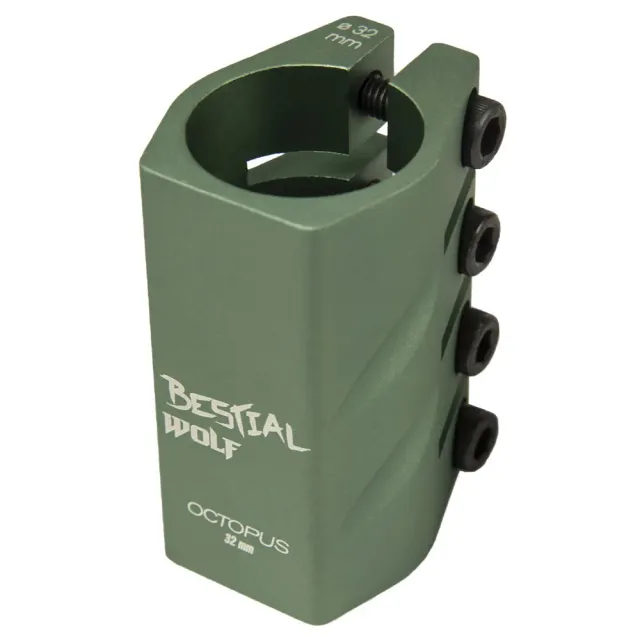 Bestial Wolf Octopus morsetto monopattino verde