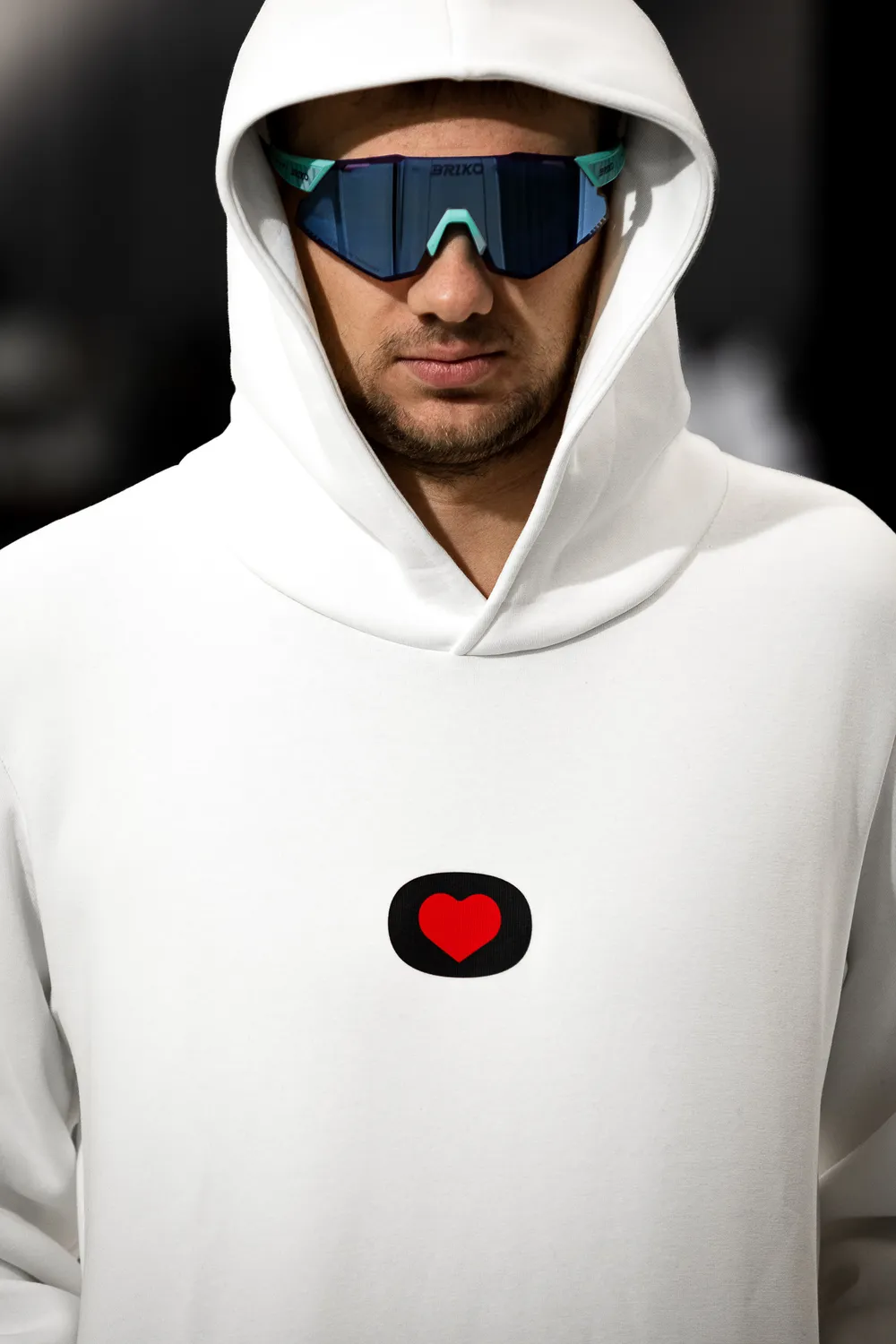 De Rosa Heart Hoodie felpa cappuccio unisex cuore