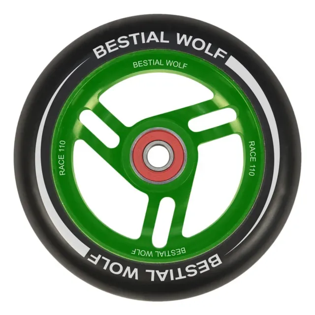 Bestial Wolf Race 110 ruota monopattino verde 110 mm