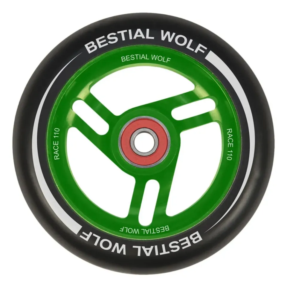 Bestial Wolf Race 110 ruota monopattino verde 110 mm