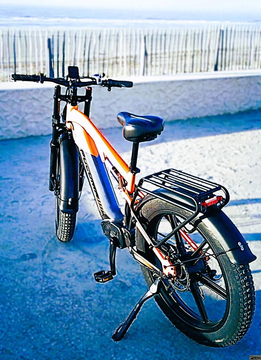 Puluma PH003 ebike fat bike arancione 26" biammortizzata