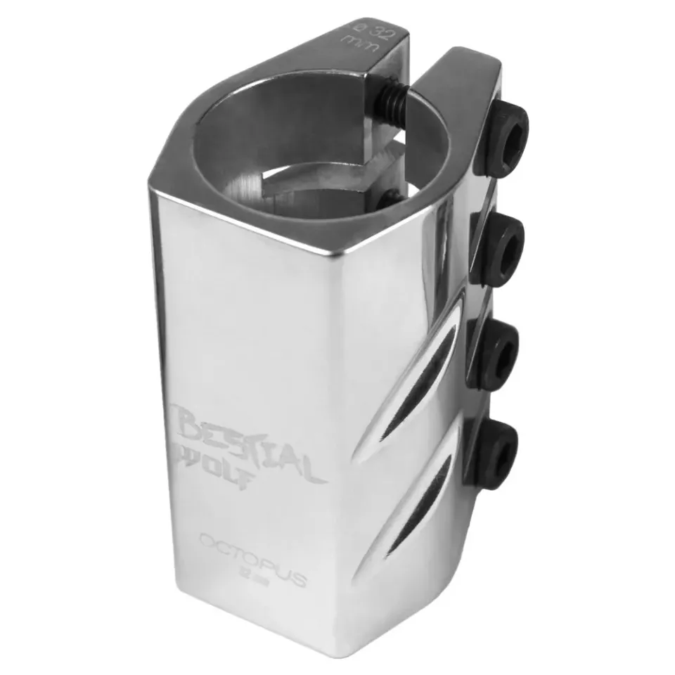 Bestial Wolf Octopus clamp monopattino 32mm argento