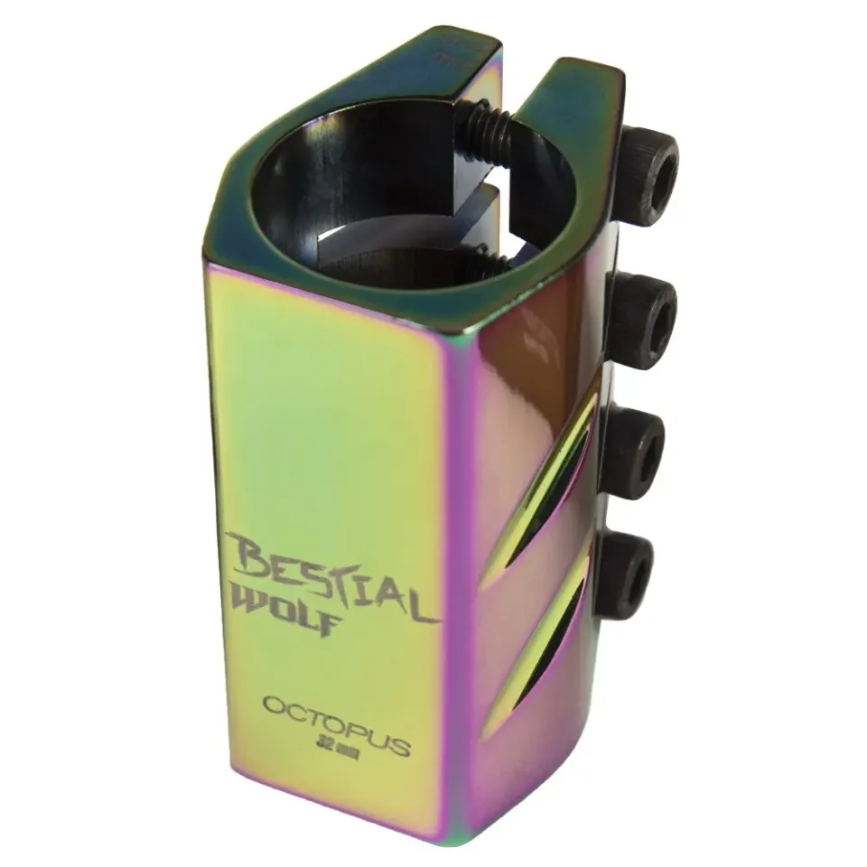 Bestial Wolf Octopus clamp monopattino 32mm arcobaleno