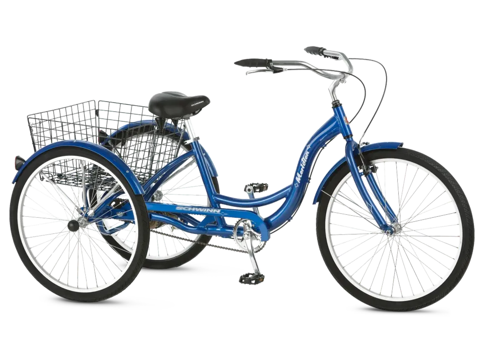 Schwinn Meridian triciclo adulti blu 26 pollici